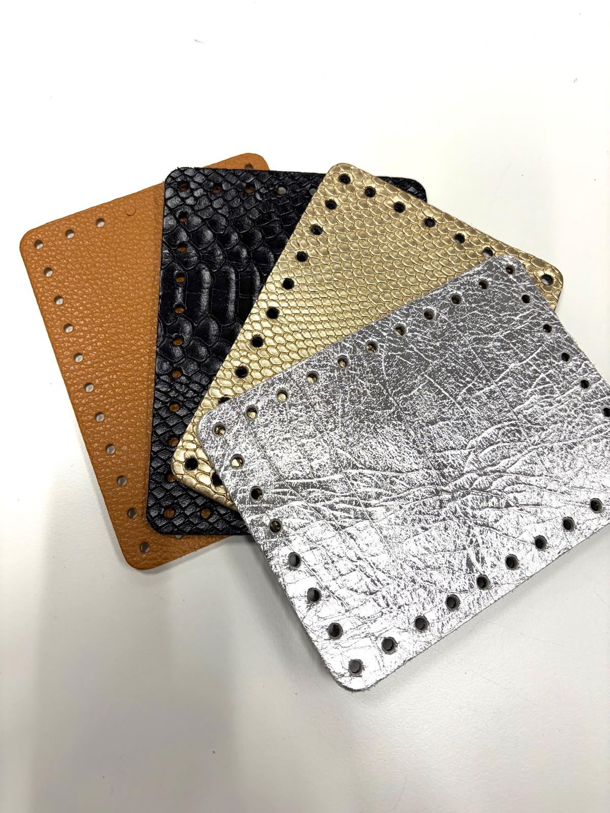 Fondi in pelle rettangolari 11x14.5 cm