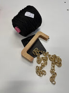 Chiusura a molla in legno "caramella nera"