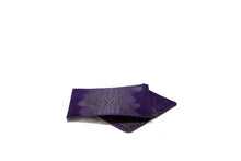 Patta Cm 26x20 in pelle con fondo stampa cocco scamosciata