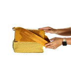 Patta Cm 26x20 in pelle con fondo stampa cocco scamosciata